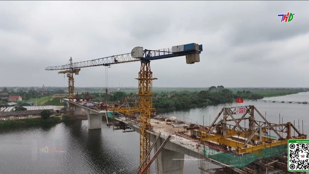Cầu Bắc Hưng Hải dự kiến hoàn thành trong tháng 8/2024